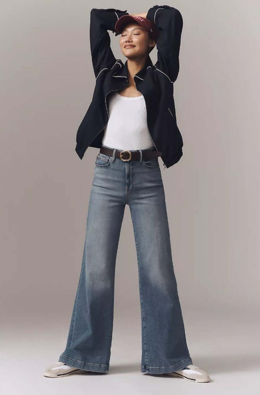 NWT Good American High-Rise Wide-Leg Palazzo Jeans - 25P